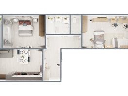 Продается 2-комнатная квартира ЖК Самоцветы, Бирюза дом 1, 63.9 м², 7890000 рублей