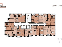 Продается 3-комнатная квартира ЖК Академия, дом 3, 59.3  м², 12065000 рублей