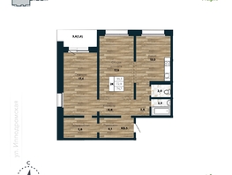 Продается 2-комнатная квартира ЖК Галактика, дом 4 Марс, 74.7 м², 9400000 рублей
