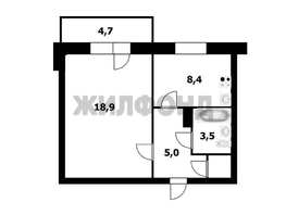 Продается 1-комнатная квартира Титова ул, 36.8 м², 3600000 рублей
