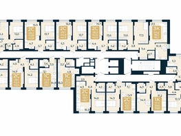 Продается 2-комнатная квартира ЖК Первый на Есенина, дом 3, 44.8 м², 6978400 рублей