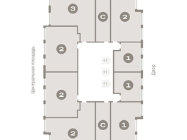 Продается 2-комнатная квартира ЖК Европейский берег, дом 45, 79.69 м², 12820000 рублей
