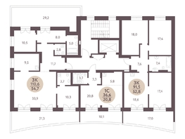 Продается 3-комнатная квартира ЖК Зеленый город, дом 1, 91.5 м², 11441400 рублей
