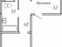 Продается 2-комнатная квартира ЖК Гренландия, Лес дом №5, 65.2  м², 7090000 рублей