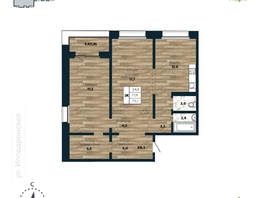 Продается 2-комнатная квартира ЖК Галактика, дом 4 Марс, 73.7 м², 9400000 рублей
