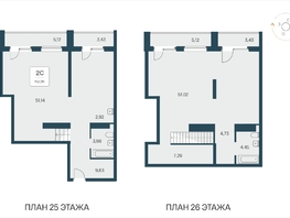 Продается 2-комнатная квартира АК Тайм Парк, 156.22 м², 24850000 рублей