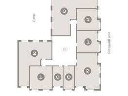 Продается 1-комнатная квартира ЖК Пшеница, дом 2.1, 44.79 м², 6620000 рублей