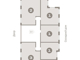Продается 1-комнатная квартира ЖК Пшеница, дом 2.1, 41.39 м², 6460000 рублей