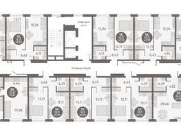 Продается 2-комнатная квартира ЖК Первый на Титова, 57.39 м², 6197500 рублей