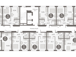 Продается 2-комнатная квартира ЖК Первый на Титова, 65.44  м², 6944700 рублей