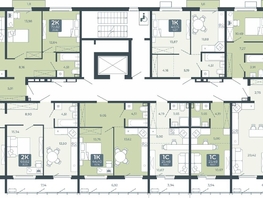 Продается 1-комнатная квартира ЖК Дом в Мичуринском, корпус 2.3, 44.4 м², 4633820 рублей