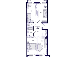 Продается 3-комнатная квартира ЖК Gorizont (Горизонт), 84.4 м², 10500000 рублей