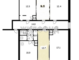 Продается Комната Железнодорожная ул, 12.7 м², 699000 рублей
