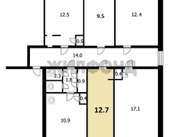 Продается Комната Железнодорожная ул, 12.7 м², 699000 рублей