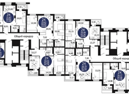 Продается 2-комнатная квартира ЖК Первый на Рябиновой, 63.84 м², 8094100 рублей