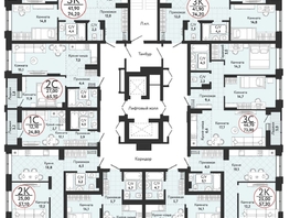 Продается 3-комнатная квартира ЖК Одоевский, дом 3, 73 м², 7782300 рублей