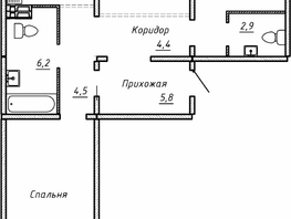 Продается 3-комнатная квартира ЖК Гренландия, Лес дом №5, 83 м², 11154000 рублей