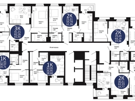 Продается 3-комнатная квартира ЖК Первый на Рябиновой, 83.9 м², 9888734 рублей