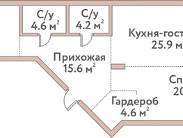 Продается 3-комнатная квартира ЖК Флора и Фауна, 18а, 93.7  м&sup2;, 33400000 рублей
