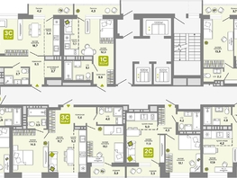 Продается 3-комнатная квартира ЖК Счастливый квартал, дом 2, 60.8 м², 9090000 рублей