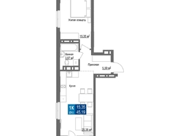 Продается 2-комнатная квартира ЖК Чкалов, дом 7, 57.78 м², 8724780 рублей