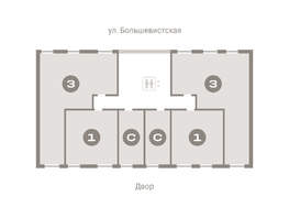 Продается 3-комнатная квартира ЖК Европейский берег, дом 44, 84.9 м², 12010000 рублей