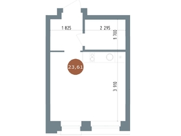 Продается Студия ЖК 19/56 Кварталы Телецентра, сек 6, 23.61  м², 5050000 рублей