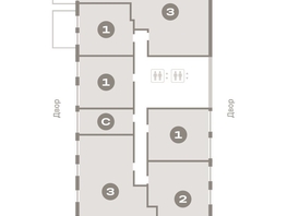 Продается 1-комнатная квартира ЖК Европейский берег, дом 44, 55.6 м², 9630000 рублей