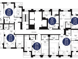 Продается 2-комнатная квартира ЖК Первый на Рябиновой, 61.98  м², 7767200 рублей