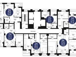 Продается 2-комнатная квартира ЖК Первый на Рябиновой, 61.98 м², 7812700 рублей