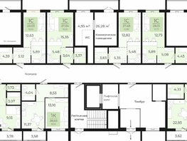 Продается 2-комнатная квартира ЖК Новый парк, II этап дом 2, 59.67  м², 5730800 рублей