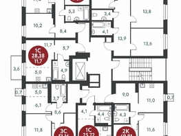 Продается 2-комнатная квартира ЖК Скандинавские кварталы, дом 1, 51.85 м², 7159800 рублей