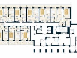 Продается 3-комнатная квартира ЖК Первый на Есенина, дом 3, 89.7 м², 11848500 рублей