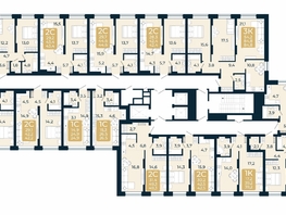 Продается 2-комнатная квартира ЖК Первый на Есенина, дом 3, 42.2  м&sup2;, 8043200 рублей