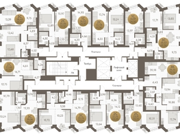 Продается 2-комнатная квартира ЖК Урбан Пикс, 42.3  м&sup2;, 7213100 рублей