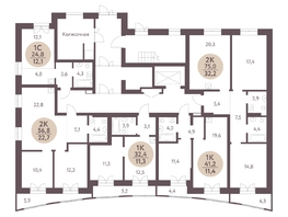 Продается 2-комнатная квартира ЖК Зеленый город, дом 1, 75 м², 9015700 рублей