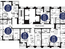 Продается 3-комнатная квартира ЖК Первый на Рябиновой, 85.98 м², 9628300 рублей