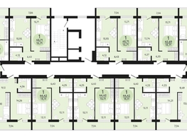 Продается 1-комнатная квартира ЖК Новый парк, дом 3, 45.71 м², 5229210 рублей