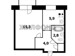 Продается 1-комнатная квартира Микрорайон тер, 28.4  м², 2500000 рублей