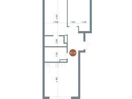 Продается 3-комнатная квартира ЖК 19/56 Кварталы Телецентра, сек 6, 56.3  м², 9490000 рублей