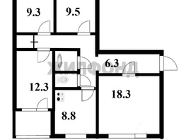 Продается 4-комнатная квартира ЖКО Аэропорта ул, 77.5  м², 6000000 рублей