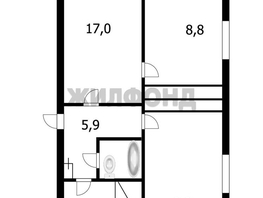 Продается 3-комнатная квартира Космонавтов ул, 52.2  м², 2990000 рублей