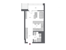 Продается Студия ЖК Беринг, дом 3, 27.86 м², 6300000 рублей