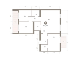 Продается 3-комнатная квартира ЖК Пшеница, дом 5.2, 112.44  м&sup2;, 14470000 рублей