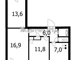 Продается 3-комнатная квартира Ленинградская ул, 60.2 м², 5500000 рублей