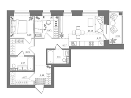 Продается 2-комнатная квартира ЖК Спектр, дом 10, 76.11  м&sup2;, 12690000 рублей