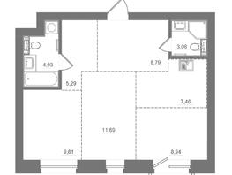 Продается 2-комнатная квартира ЖК Спектр, дом 10, 59.99  м&sup2;, 11690000 рублей