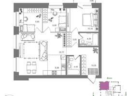 Продается 3-комнатная квартира ЖК Спектр, дом 10, 91.61  м&sup2;, 15802000 рублей