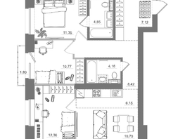 Продается 3-комнатная квартира ЖК Спектр, дом 10, 77.64  м&sup2;, 13690000 рублей