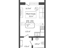 Продается Студия Дачная ул, 35  м&sup2;, 5850000 рублей